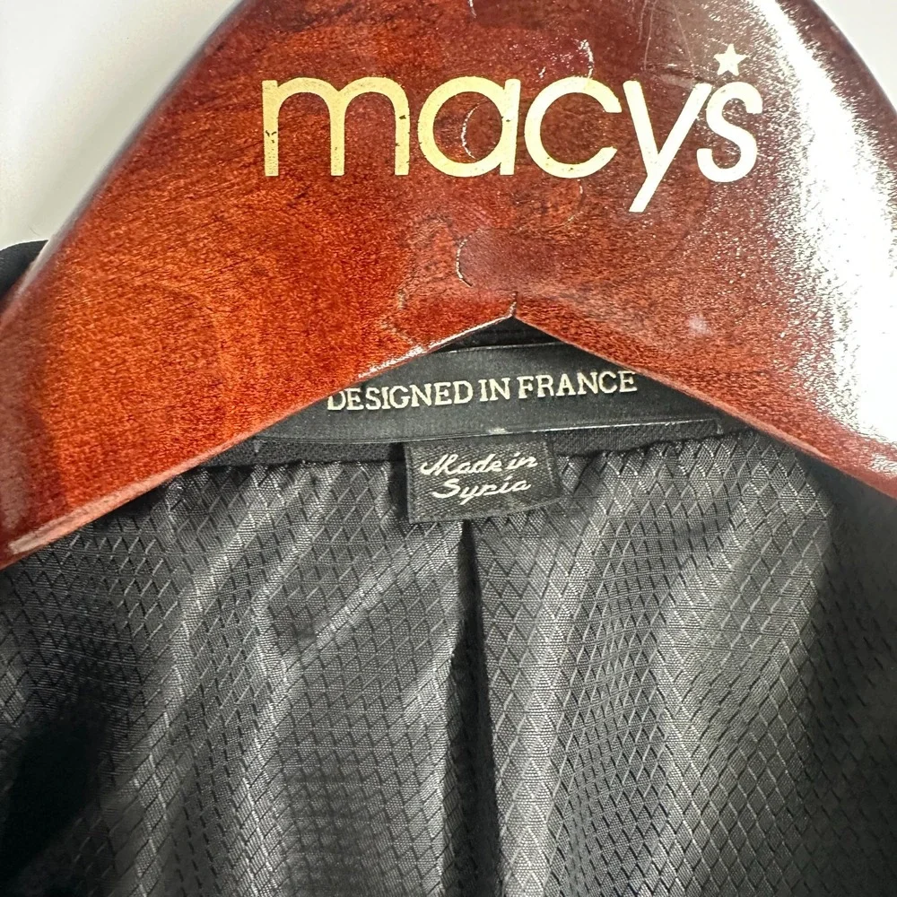 Giorgio Cosani RM3 Hand‎ Tailored Luxury Fine Wool Blazer Dark Black Size 42